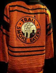 Trail Smoke Eaters throwback jersey